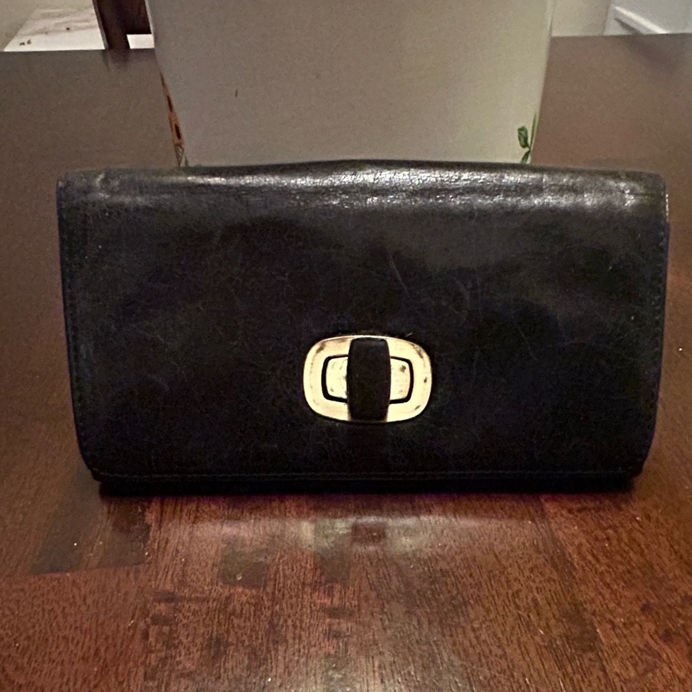 HOBO Black Leather Wallet
